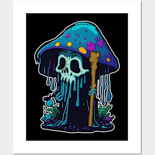 old mushroom reaper Posters and Art